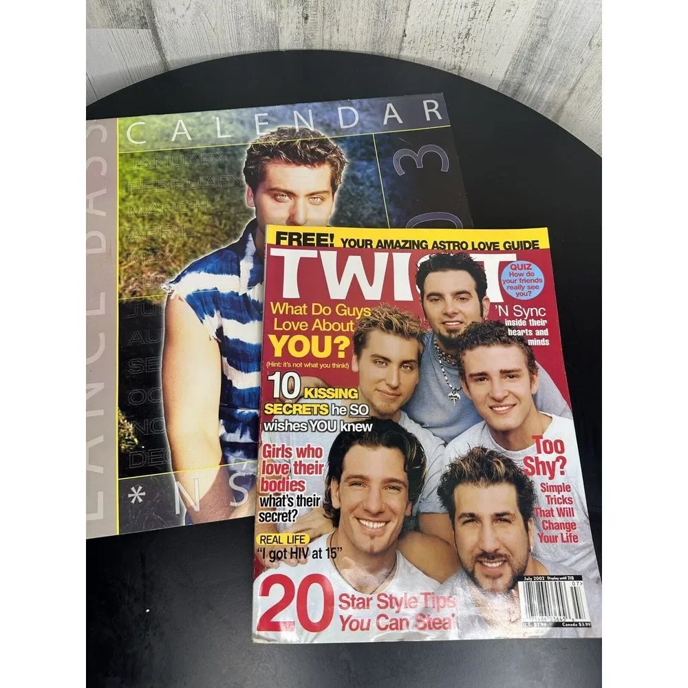 *NSYNC 2003 CALENDAR AND 2002 Magazine Good Condition.